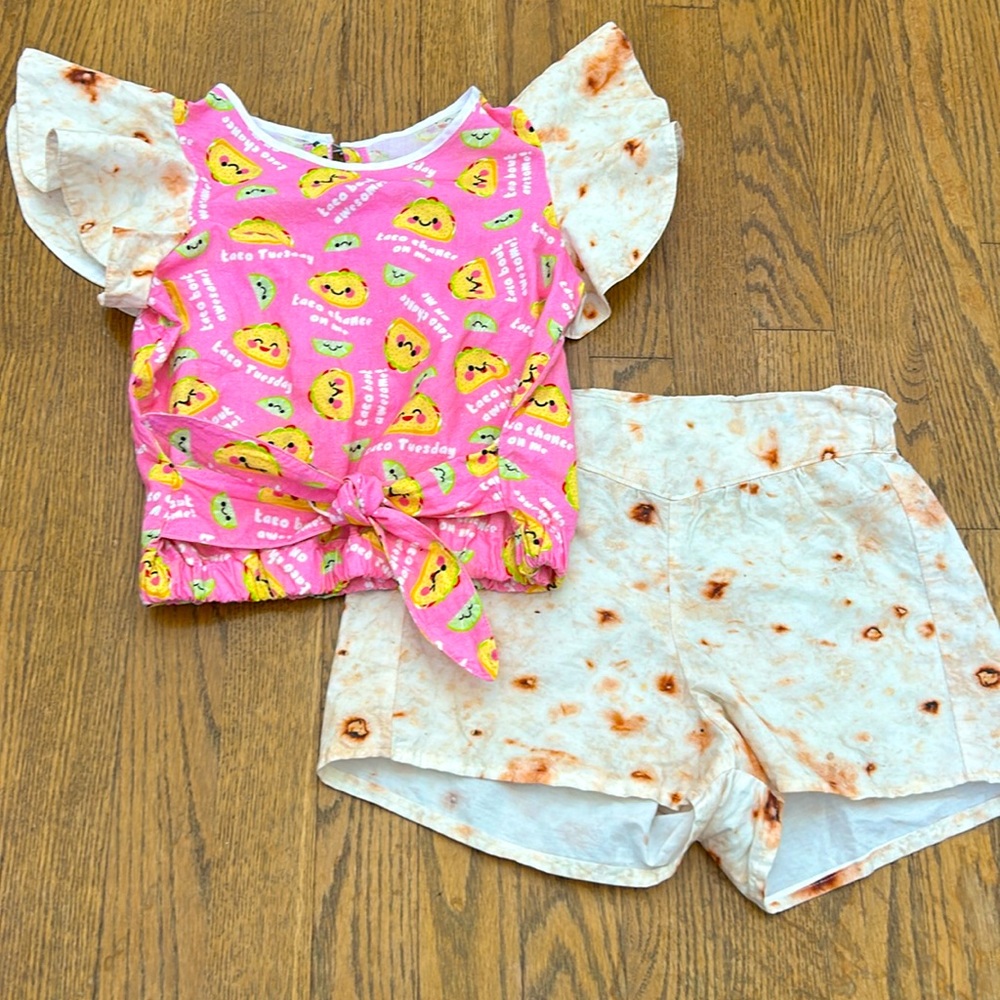 Fun girls taco burrito themed outfit